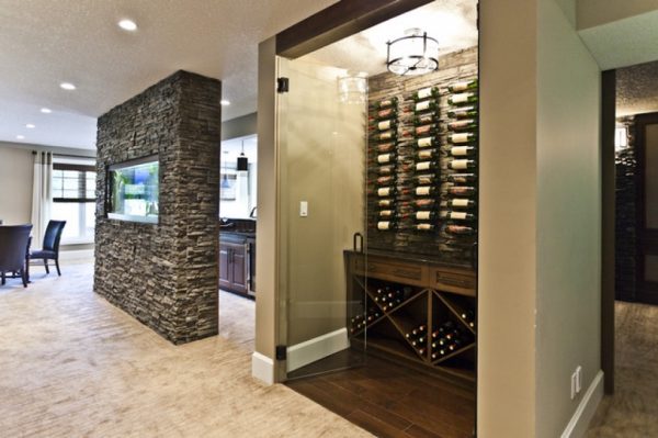 Mẫu tủ rượu kính cho không gian nội thất hiện đại